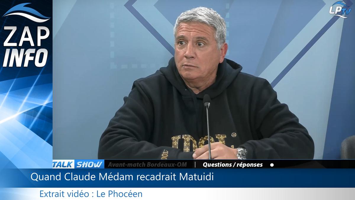 Zap OM : quand Claude Médam recadrait Blaise Matuidi !
