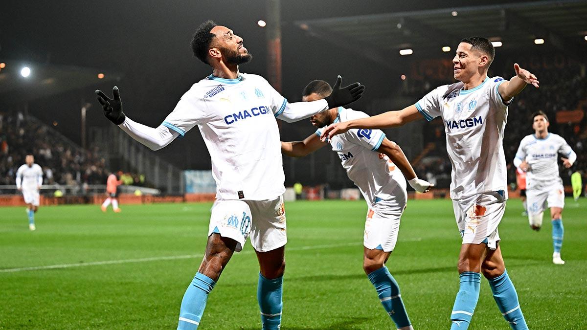 OM : Aubameyang parmi les tops buteurs et les tops passeurs en Ligue 1 !