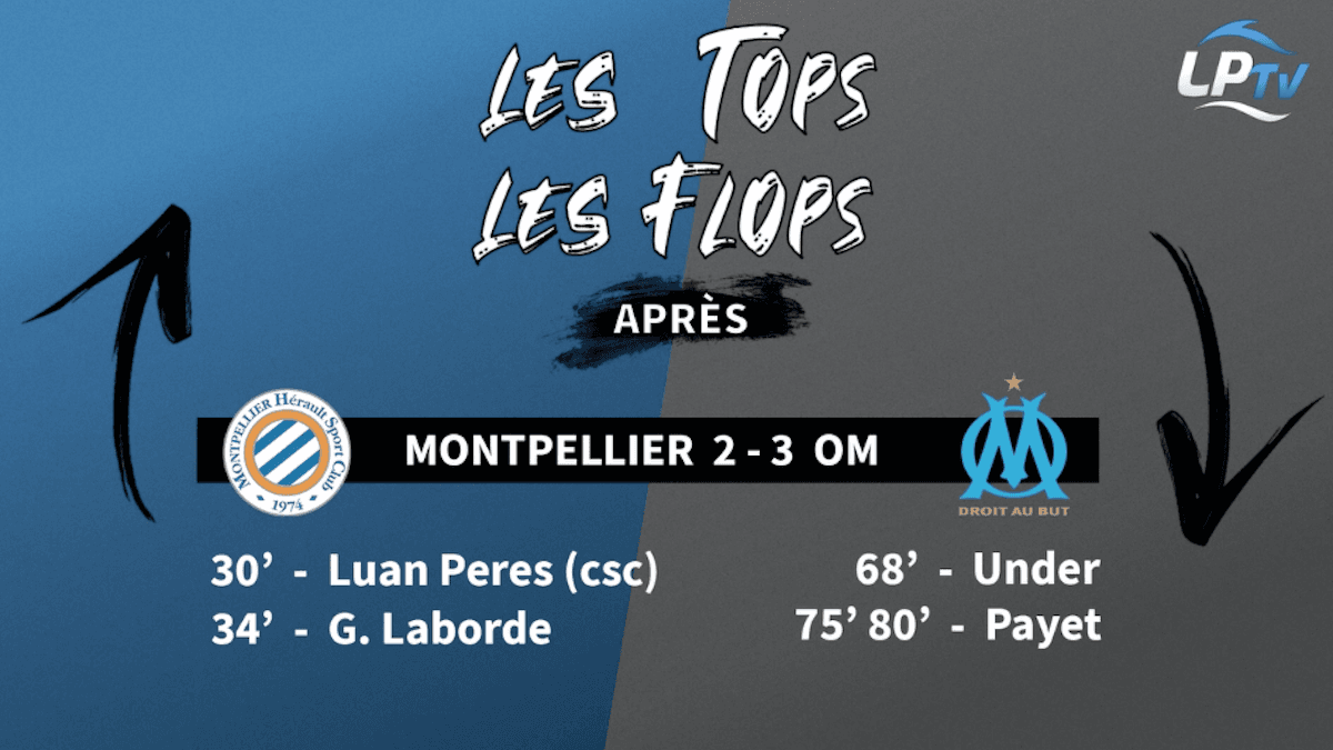 Montpellier-OM (2-3) : les Tops et les Flops